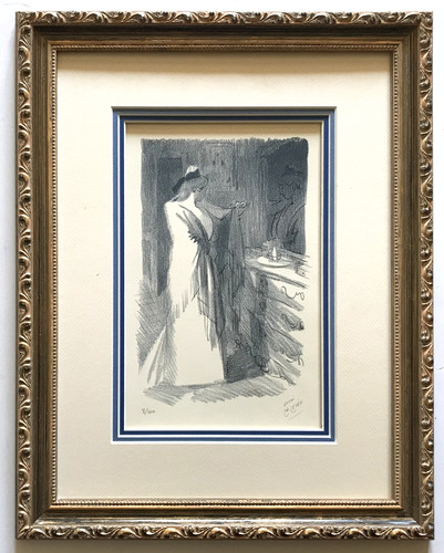 Lithographie signée léo - de,