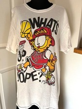 T-shirt GILDAN vintage Garfield Basket homme taille M illustration graphique ...