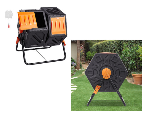 Composteur rotatif jardin - composteur,