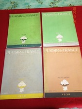 4 REVUES PLAISIR DE FRANCE LA REVUE DE LA QUALITE 1937 1938