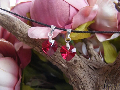 Swarovski heart necklace - heart,