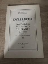 livre: catalogue des oblitérations des timbres de france 1849-1876