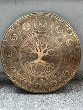 Gong-Mantra sculpté gong tibétain-gong fait main-arbre de vie-gong...