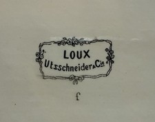 RARE SARREGUEMINES OBERNAI,  PLAT A CAKE- Marque LOUX-UTZSCHNEIDER et CIE !!!