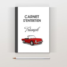 Carnet entretien triumph - carnet,