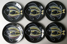 6 assiettes en céramique de