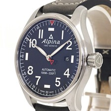 Montre pour homme Alpina Star Timer Pilot AL-525NN4S6 cadran bleu foncé...