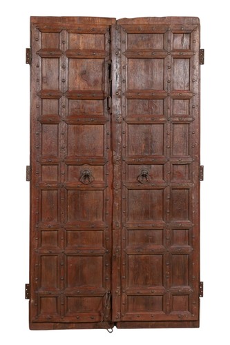 Portail ancien bois massif - bois,