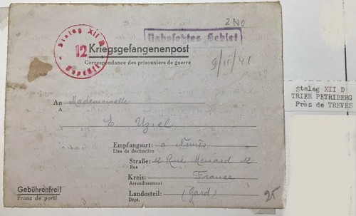 Ww2 lettre prisonnier - lettre,