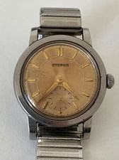 Ancienne rare montre Eterna secondes watch swiss fonctionne