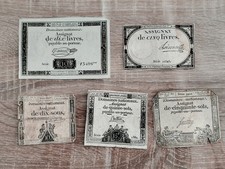LOT 5 BILLETS ASSIGNATS FRANCE
