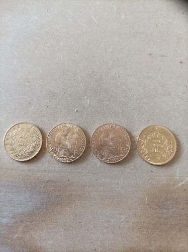 Pièce francs napoléon - or,