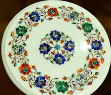 12 " Marbre Blanc Table