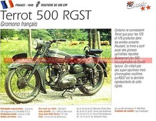 TERROT 500 RGST ( RGST-A ) 1948 Fiche Moto 000245