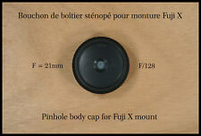 Bouchon modifié sténopé / Pinhole body cap Fuji Fujifilm X  21mm f/128 X-H2 X-T5