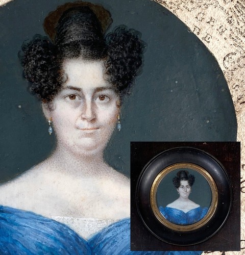 Antique french portrait - antique,
