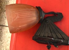 ANCIEN APPLIQUE EN FER FORGE MARTELET DLG DE BRANDT ART - DECO 1930