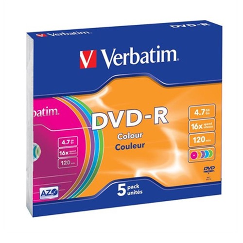 Dvd 7gb 120min verbatim - dvd-r, 4,7gb
