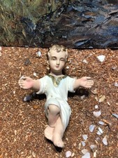 Ancien santon enfant  Jésus 9cm  deco creche de Noel