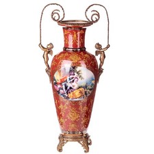 Vase en porcelaine avec bronze