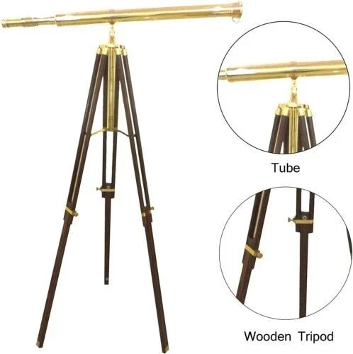 Télescope ancien laiton - télescope,