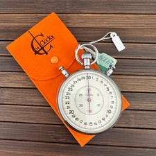 Chronographe Poche Rattrappante Slava Étoile Russe 65mm Échelle 30 Secondes/30