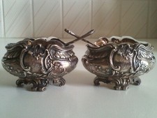 Paire de salières ou salerons