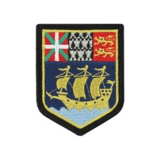 ECUSSON BRODE REGION SAINT PIERRE ET MIQUELON COULEUR  PATCH SUR SCRATCH NEUF
