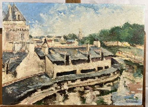 Huile signée datée les - huile,