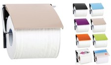 Porte Rouleau Papier WC Mural PS & Acier Chromé Beige