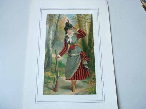 Chromo femme chasse - chromo,