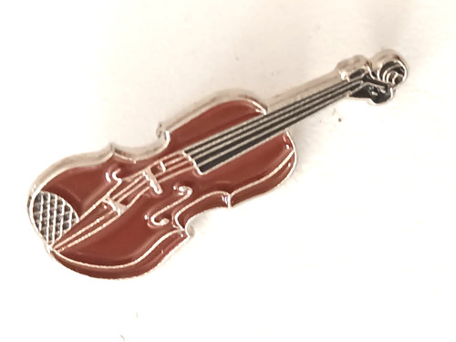 Pin violon marron - pin's,