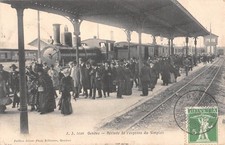 CPA SUISSE / GENEVE / ARRIVEE DE L'EXPRESS DU SIMPLON / TRAIN