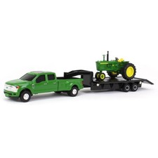 ERTL 1/64 Ford F-350 W/ Cygne Remorque & John Deere 4020 Narrow Front 45841