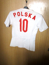 Maillot porté shirt worn ancien POLSKA POLOGNE POLAND N° 10 VOLLEYBALL 70's
