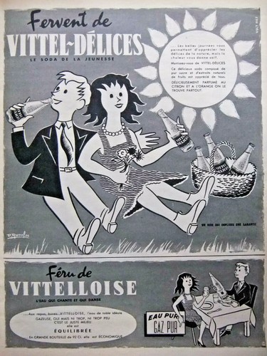 Publicité presse 1955 - de,