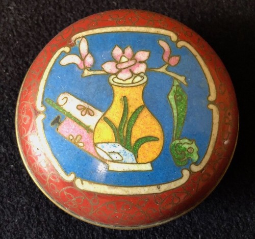 Chine boite cloisonné vers - boite, en