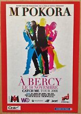 Carte postale Flyer PLV - M POKORA  Concert 18/11/2008 a Bercy Paris