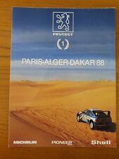 AFFICHE PARIS ALGER DAKAR 88