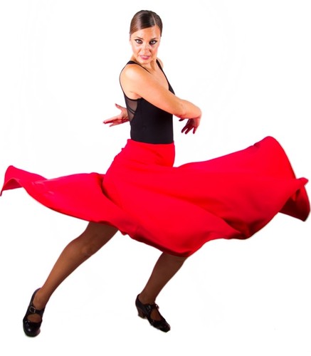 Flamenco skirt high waist - high,