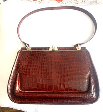 sac 1940 en  croco rouge