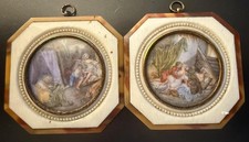 MINIATURES PEINTES XIXE SIECLE EMAUX IVOIRE EROTIQUE