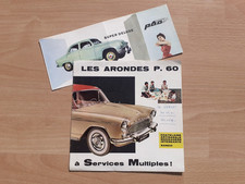 Simca Aronde P60, Chatelaine, Ranch, prospectus publicité brochure dépliant, lot
