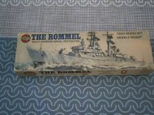 ANCIENNE MAQUETTE BATEAU THE ROMMEL AIRFIX  1/600 INCOMPLET LIRE L'ANNONCE
