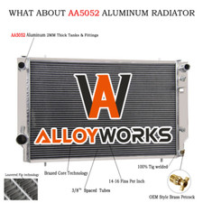 4 Rangées Aluminium Radiateur