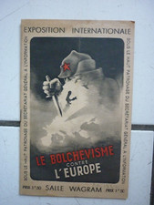 COUV ARRIERE  PAR   VICA  / LE   BOLCHEVISME CONTRE / EXPOSITION  INTER  WAGRAM