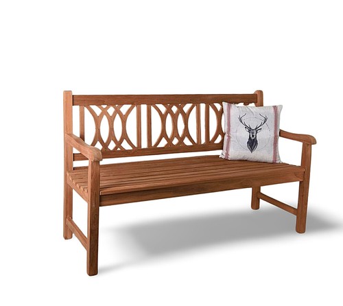Banc jardin massif teck - de,