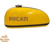 DUCATI 450 RT 450 R/T JAUNE ET NOIR ACIER GAZ CARBURANT ESSENCE RÉSERVOIR...
