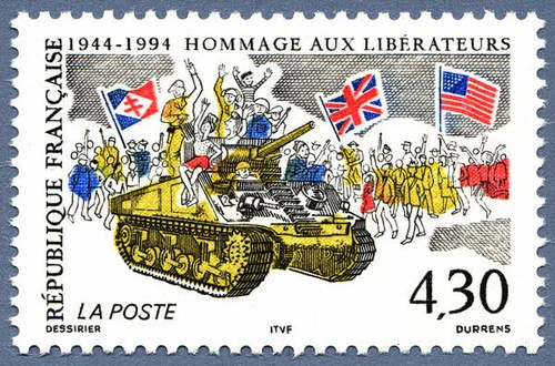Timbre 1994 anniversaire - timbre,