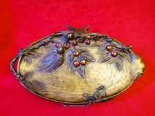 Plateau en bronze "aux